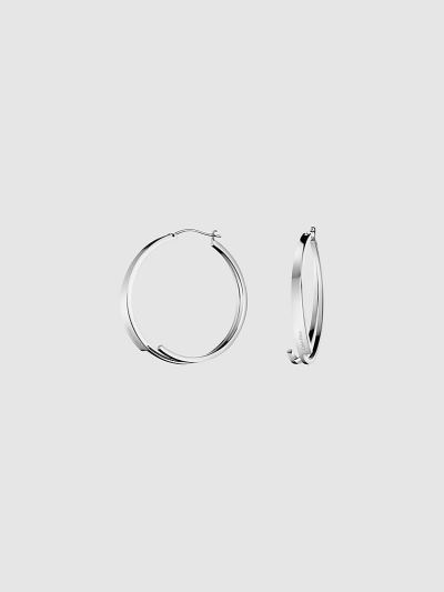 Calvin Klein Táskák & Kiegészítők HU457766 | Calvin Klein Beyond Hoop Női Fülbevaló Titán